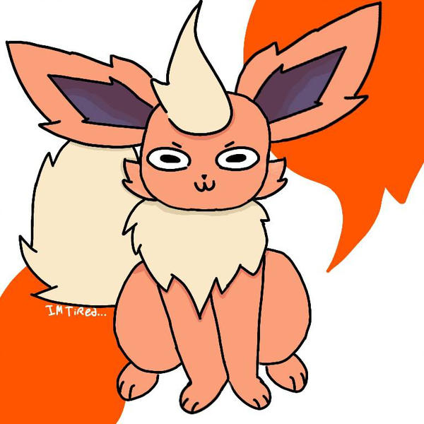 600x600 Random Flareon Drawing!