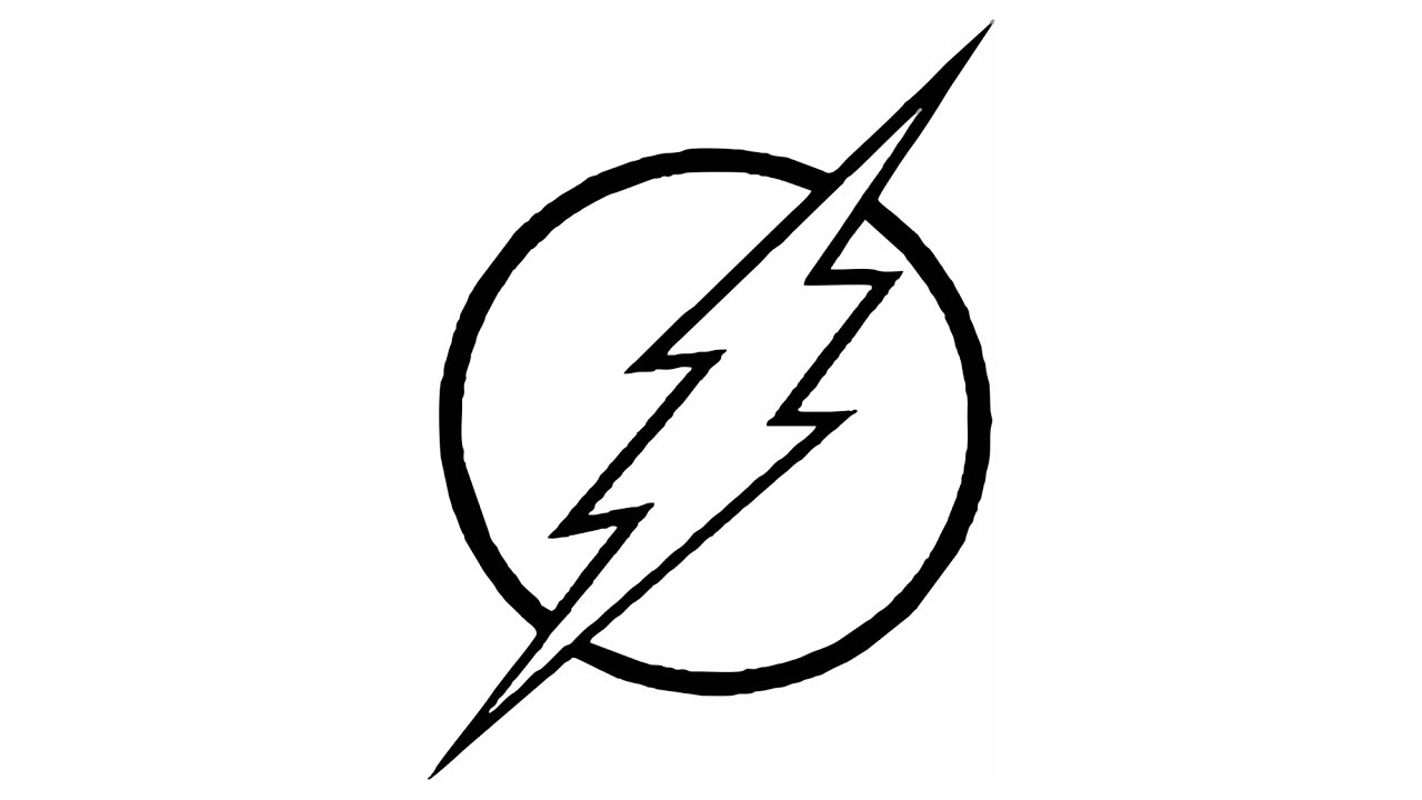 1280x720 How To Draw The Flash Logo