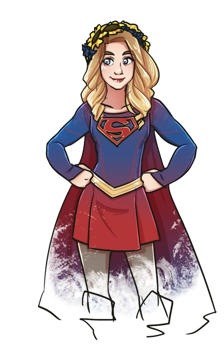 737x1142 Flower Crown Supergirl