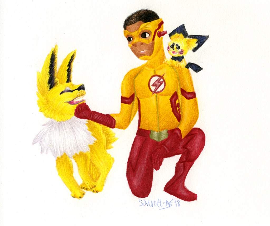 1024x857 Cw Kid Flash Wally West Pokemon Team Comics Amino