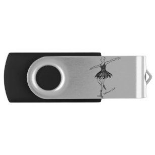 307x307 Girl Drawing Usb Flash Drives Thumb Drives Zazzle Ca