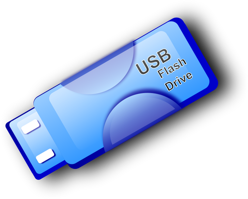 500x402 Vector Drawing Of Thin Usb Flash Drive