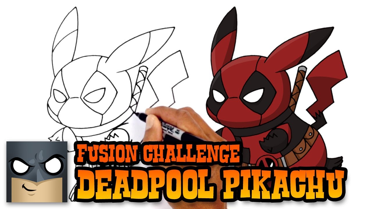 1280x720 How To Draw Pikachu Deadpool Art Challenge
