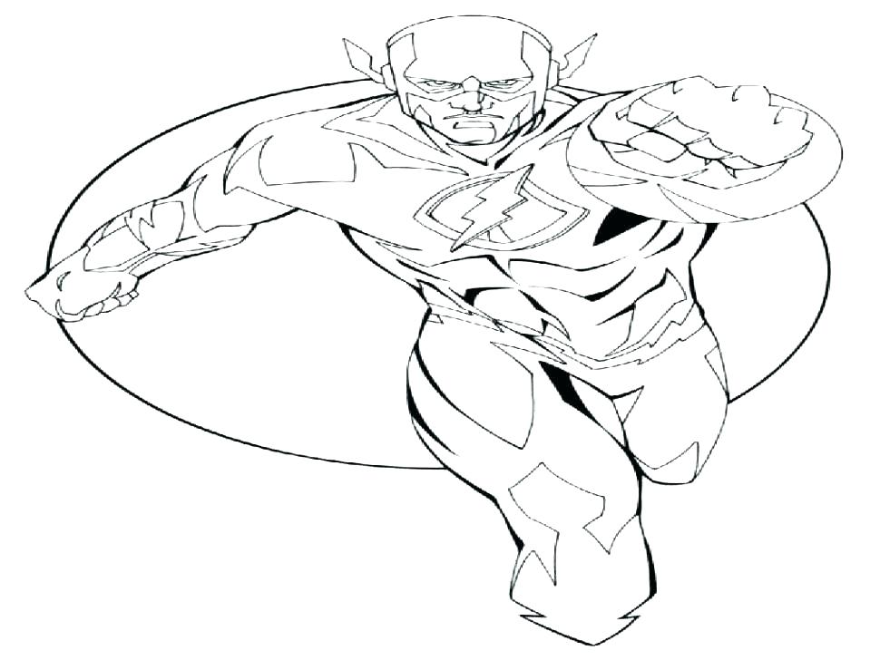 Flash Superhero Drawing | Free download on ClipArtMag