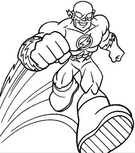 265x300 flash superhero printable coloring pages flash superheroes