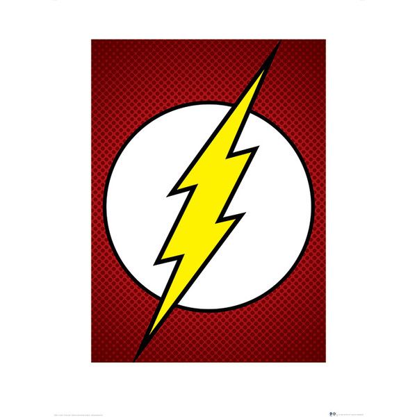 600x600 dc comics the flash symbol graphic art print in flash