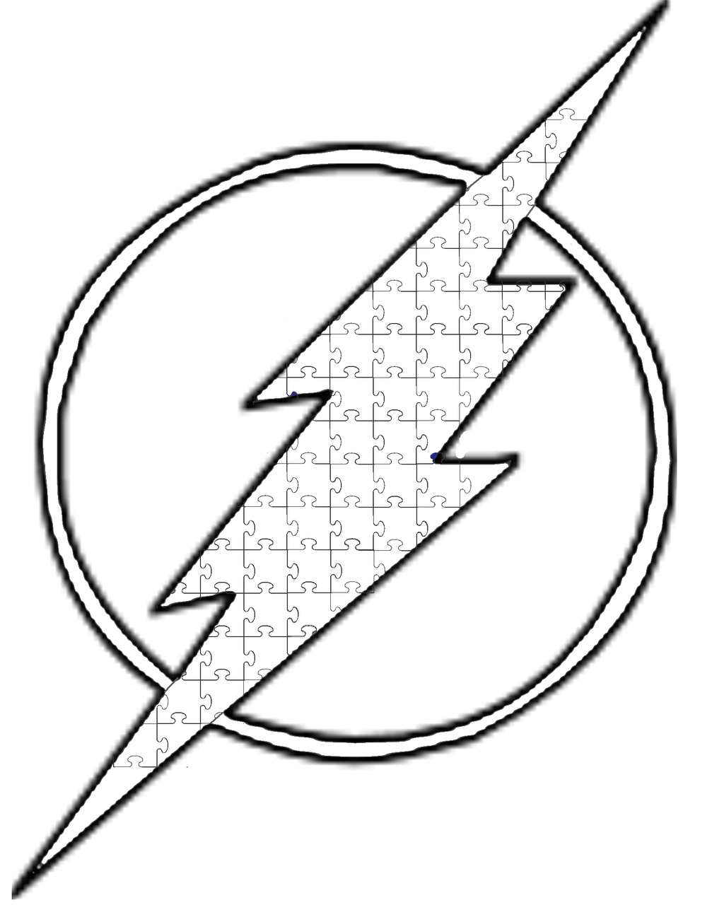 1024x1280 Autism Flash Symbol Lineart