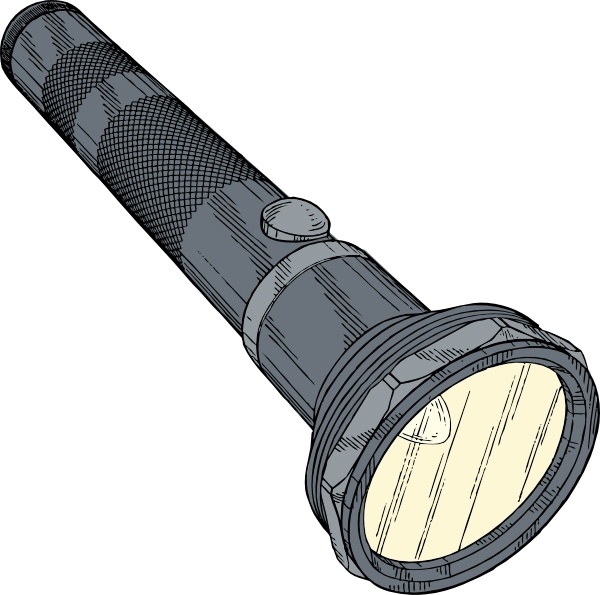600x595 Flashlight Clip Art Free Vector In Open Office Drawing