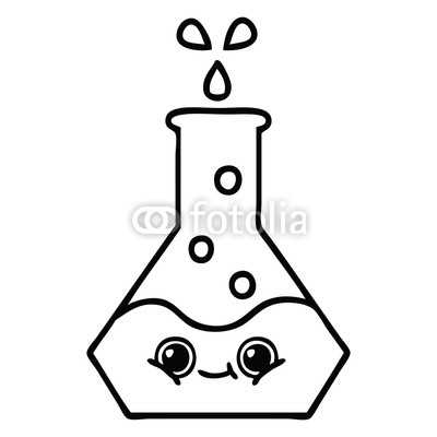 400x400 Line Drawing Cartoon Science Beaker Buy Photos Ap Images