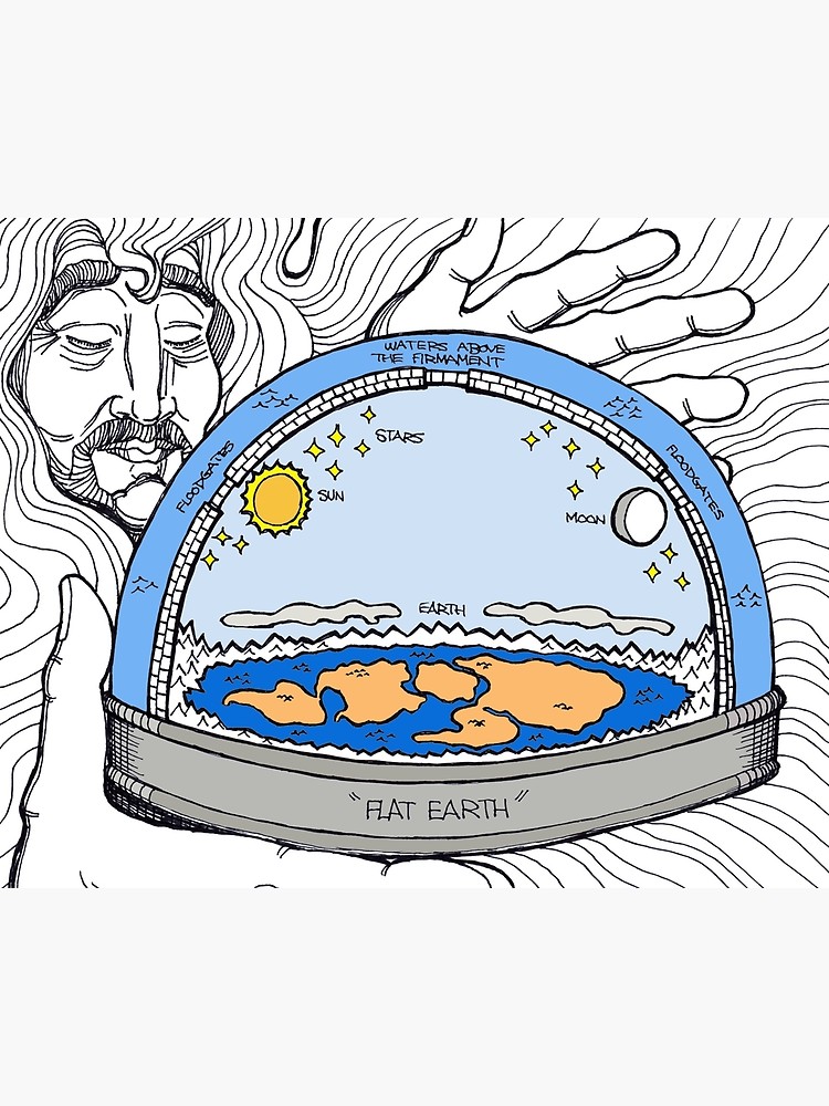 750x1000 Flat Earth Canvas Print