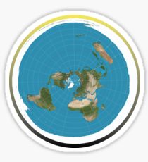 210x230 Flat Earth Model Drawing Stickers Redbubble
