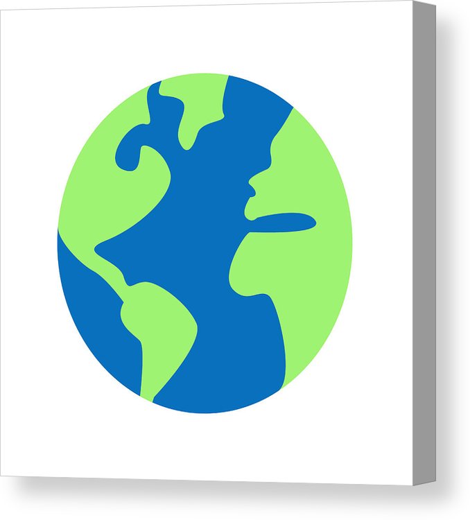 678x750 Flat Earth Planet Icon Vector World Illustration With Stylized
