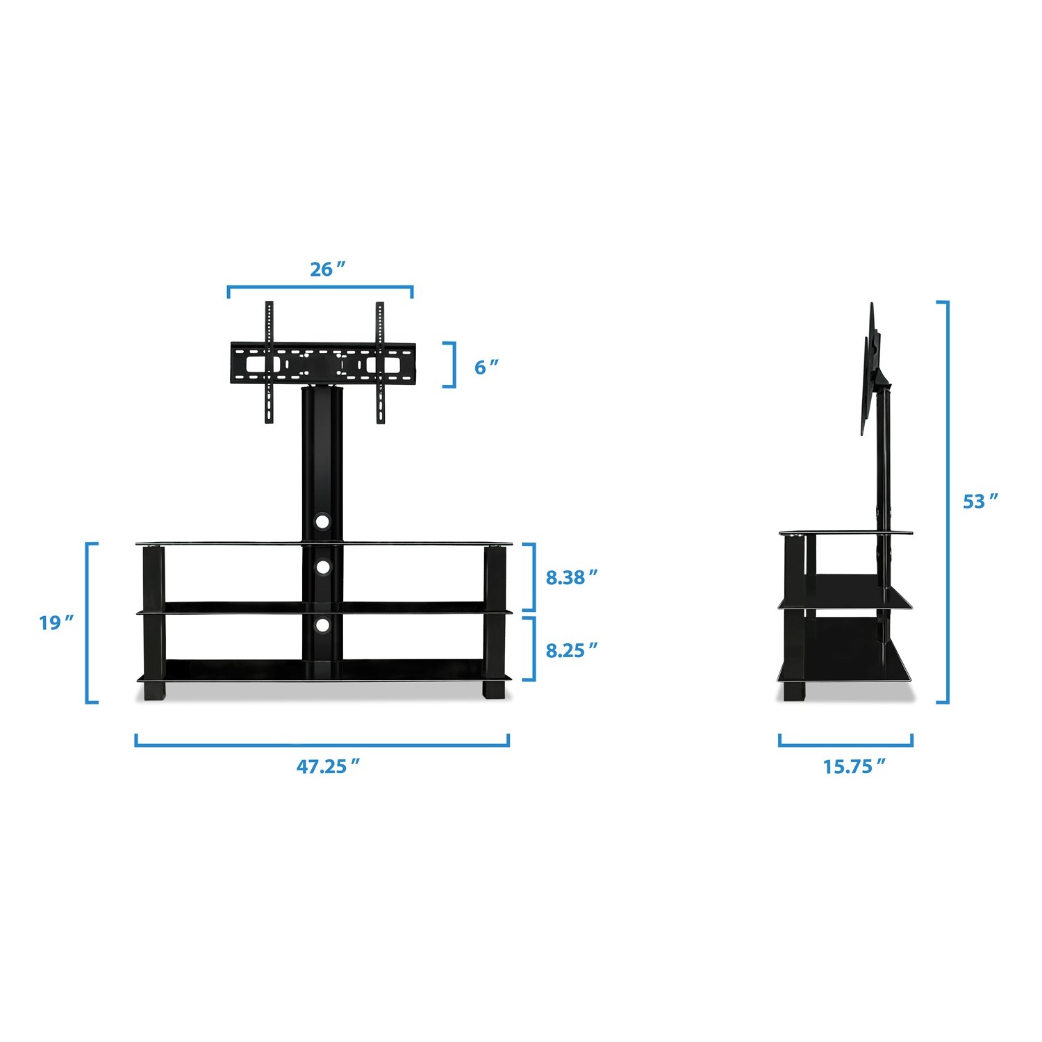 1500x1500 Shop Mount It! Mi Entertainment Center Tv Stand
