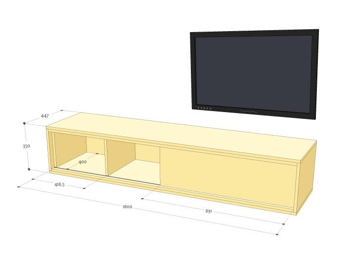 723x542 Diy Furniture Plan For Floating Design Tv Cabinet Arturo