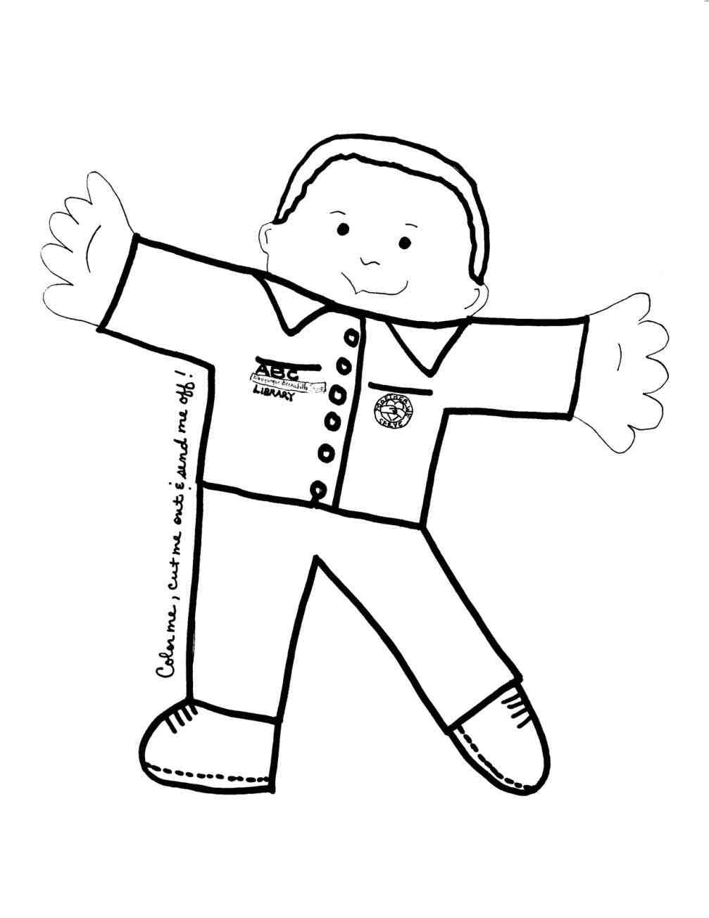 Flat Stanley Drawing Free Download On ClipArtMag