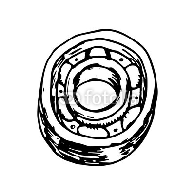 400x400 hand drawn bearing doodle sketch style icon decoration element