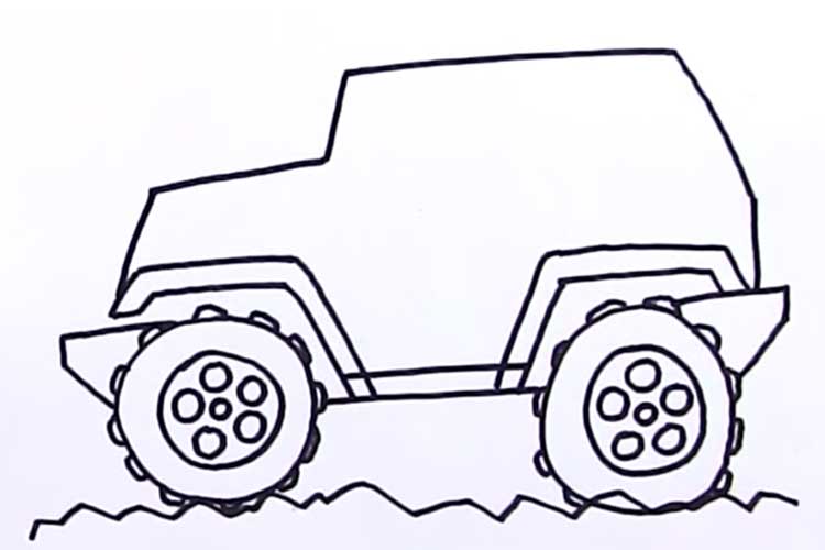 750x500 How To Draw A Jeep Step