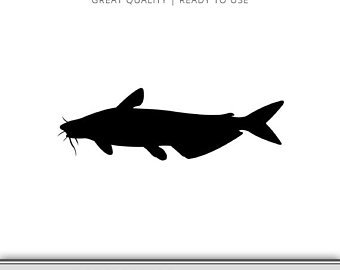 340x270 Catfish Silhouette Etsy