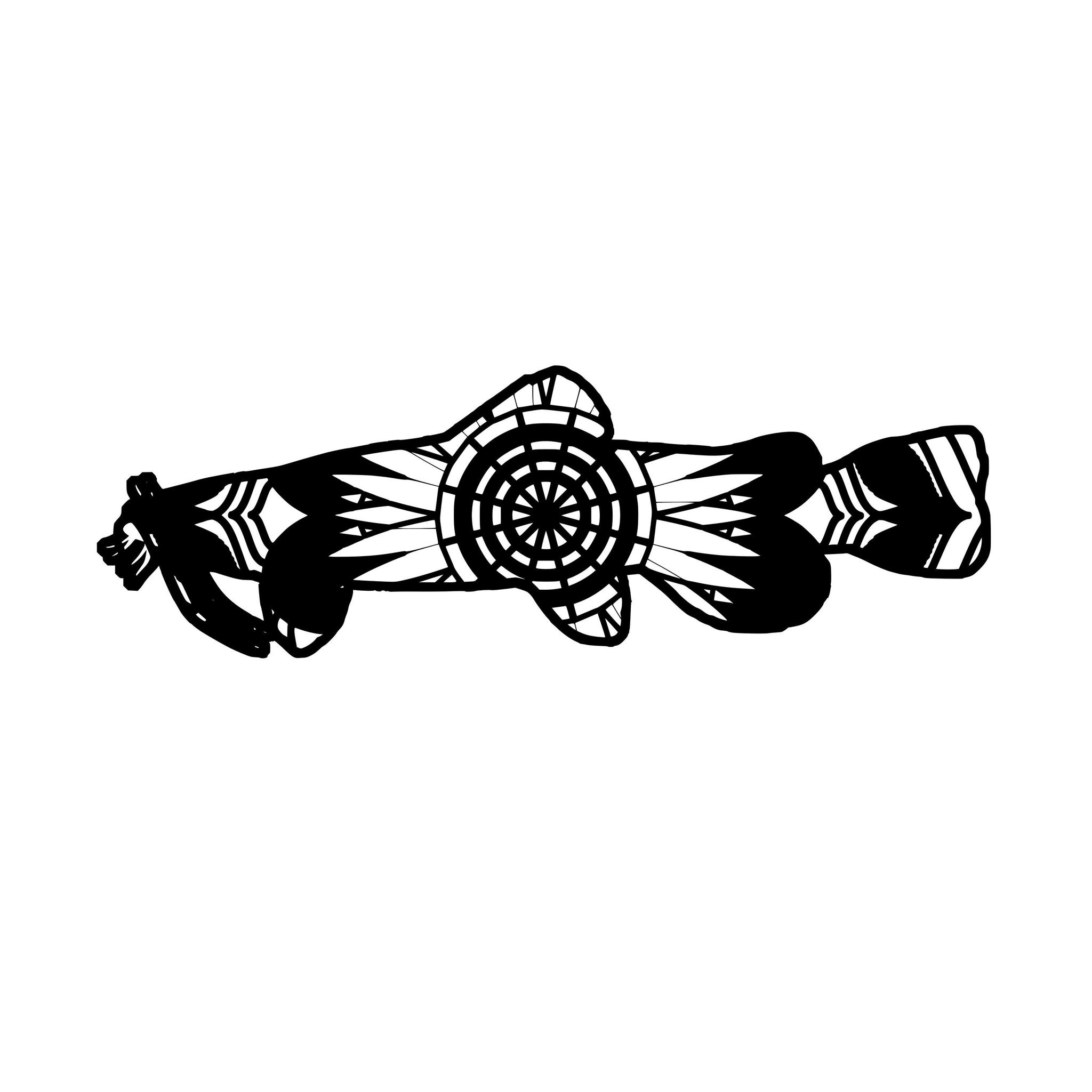 2048x2048 Flathead Catfish Mandala Animals