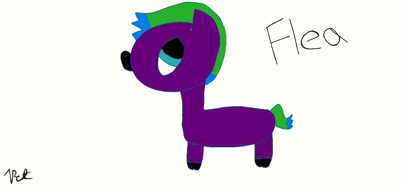 1287x592 Digital Drawing Of Flea