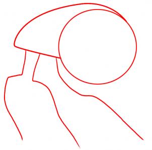 302x298 How To Draw A Flea, Step