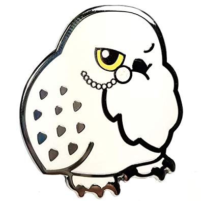 395x395 flea circus designs snowy owl monocle cute hard enamel