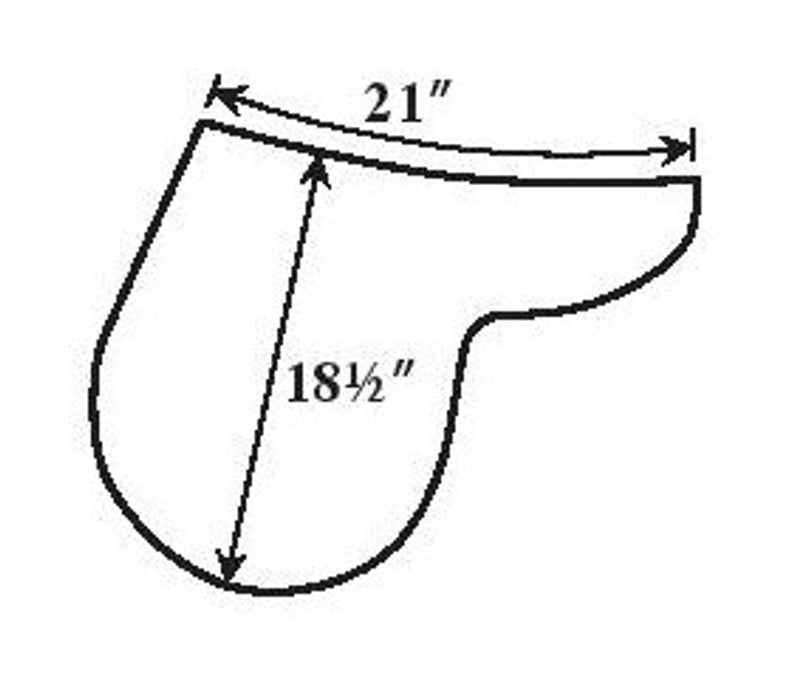 794x681 pdf fleece close contact shaped saddle pad pattern etsy