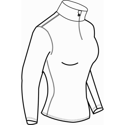 410x410 ice fleece zip neck womans