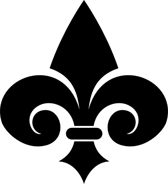 540x593 Fleur De Lys Clip Art Free Vector In Open Office Drawing