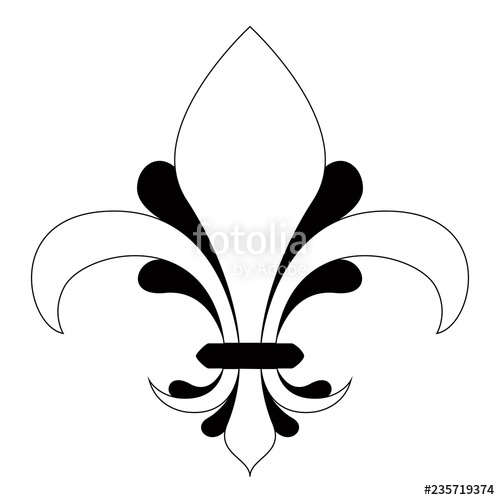 500x500 Fleur De Lys Symbol Vector Illustration Design Stock Image
