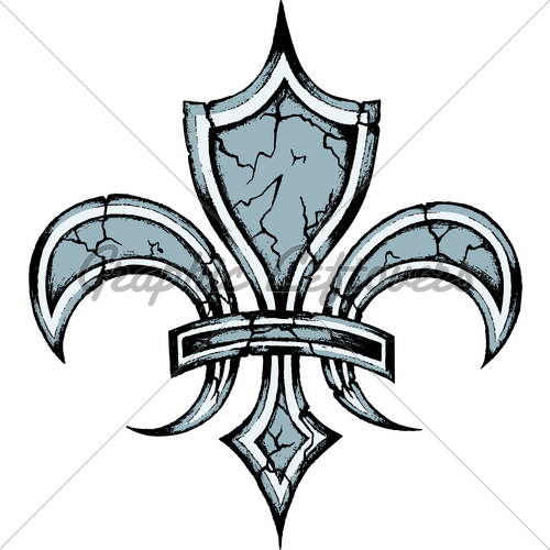 500x500 Hand Drawing Fleur De Lys Gl Stock Images