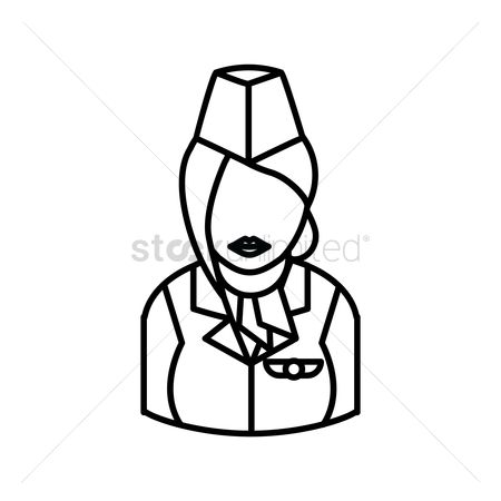 450x450 Free Flight Attendant Stock Vectors Stockunlimited