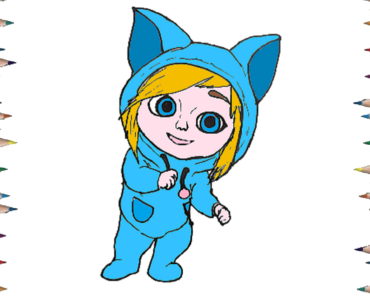 370x297 How To Draw A Flight Attendant Step