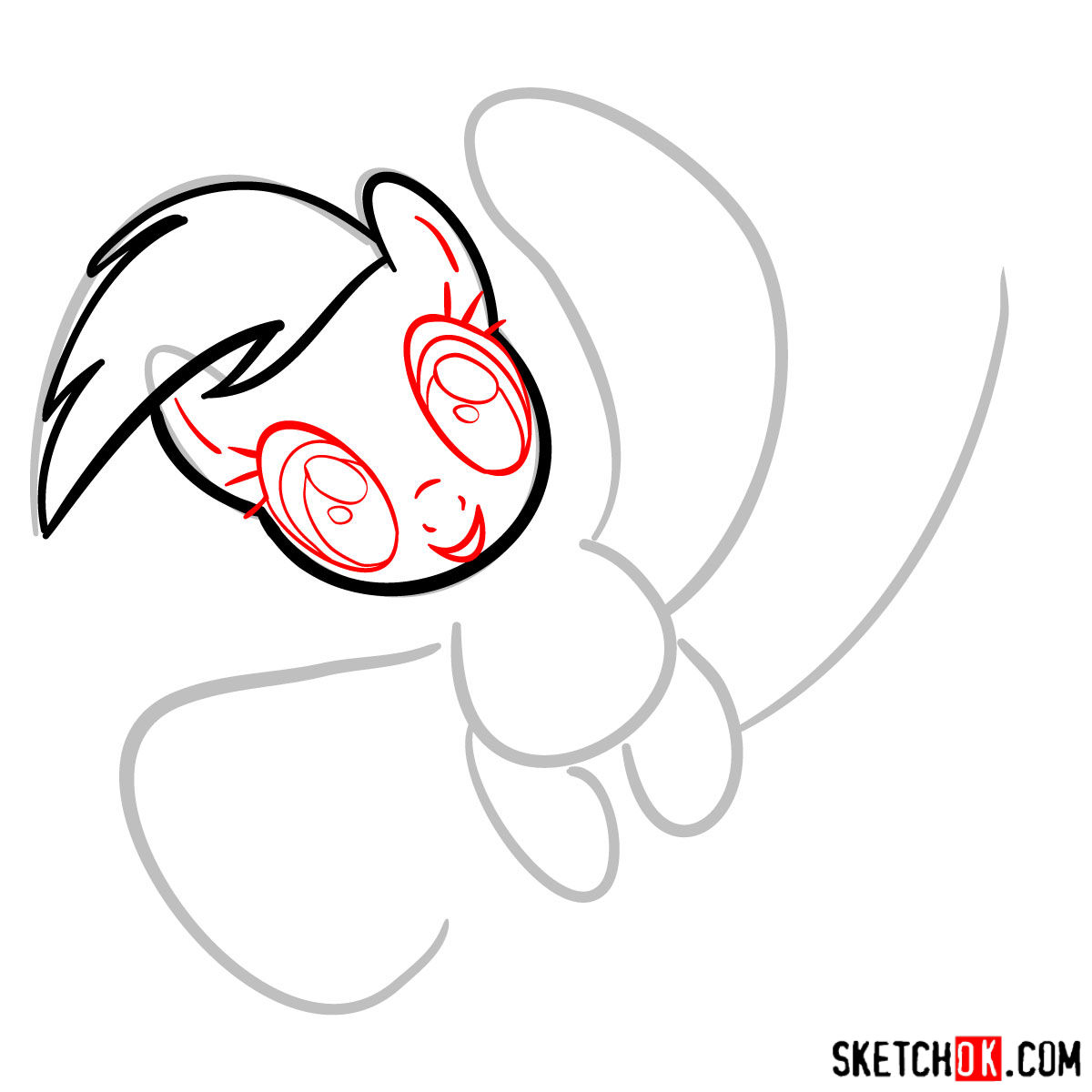 1200x1200 How To Draw Rainbow Dash In A Flight Mlp