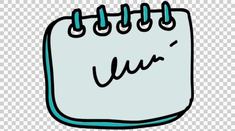 480x268 Flip Chart Line Drawing Animation Transparent Background Video