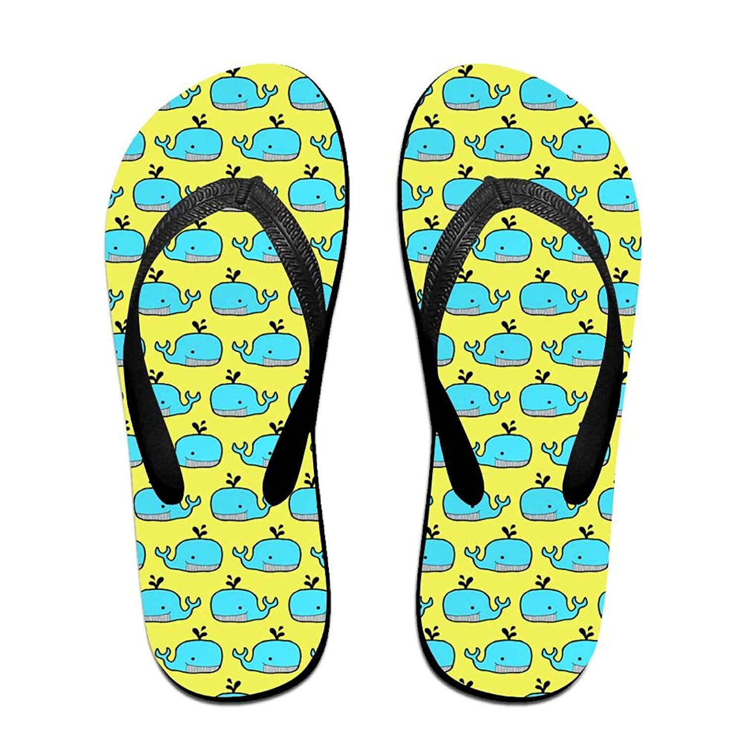 1500x1500 qr funk unisex cute drawing dolphin summer comfortable flip flops