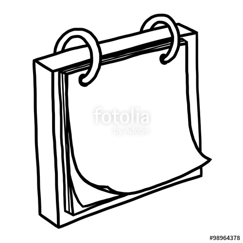 500x500 Flip Paper Cartoon Vector And Illustration, Black And White