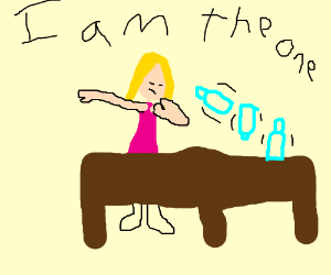 300x250 Barbie Water Bottle Flip Drawing