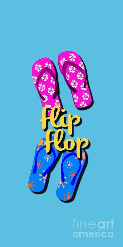 400x800 Flip Flops Drawings Fine Art America
