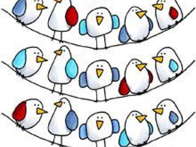 640x480 Flock Of Birds Clipart Drawing