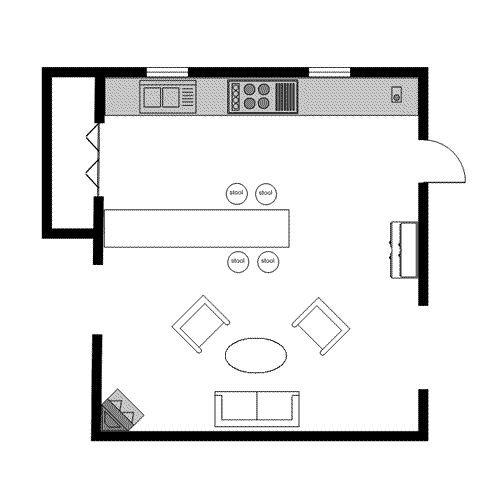 500x500 Ready To Use Sample Floor Plan Drawings Templates Easy Blue