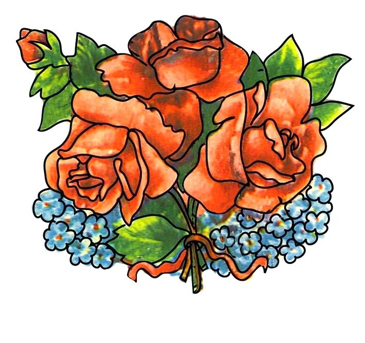 709x668 Free Flower Drawings