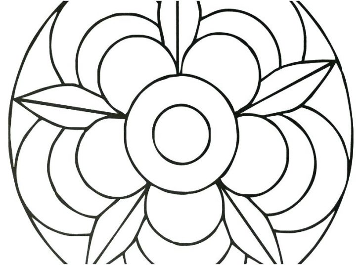 728x536 Simple Mandala Designs To Draw Dot Coloring Pages Awesome Home