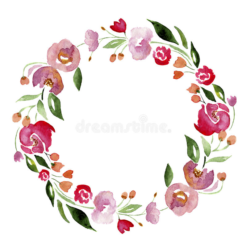 Floral Wreath Drawing | Free download on ClipArtMag