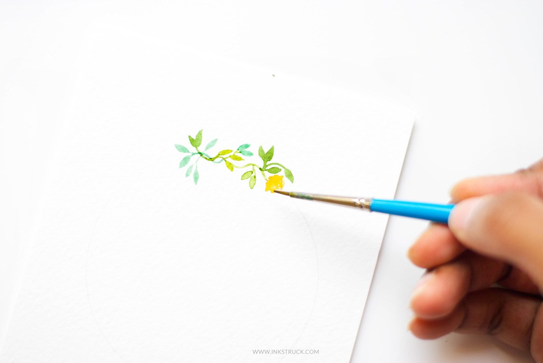 1100x736 How To Make Watercolor Flower Wreaths