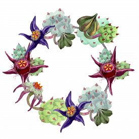 275x275 Watercolor Floral Wreath Photos And Images