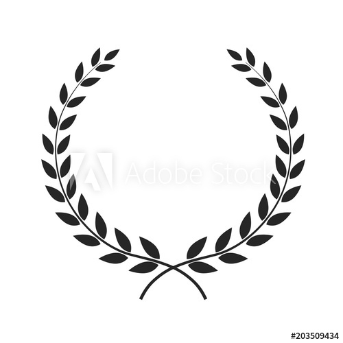 500x500 Laurel Wreath Vector Drawing Brepps Wallpaper