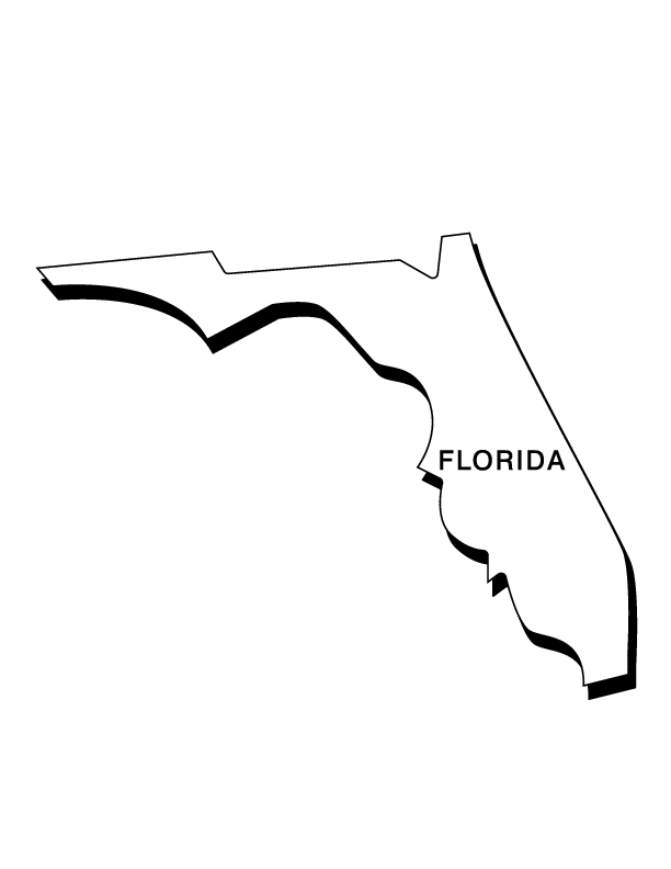612x792 Florida Coloring Pages