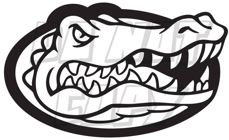 794x487 Florida Gators Football Gator Head Vinyl Decal One Etsy