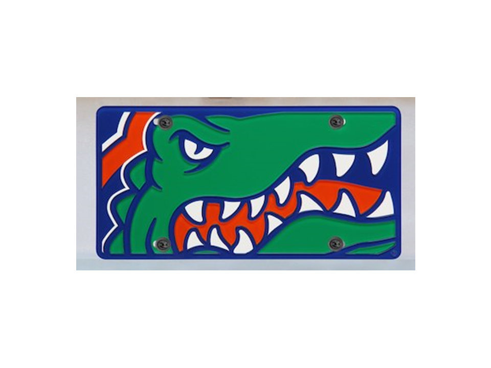 960x720 Florida Gators Mega License Plate Inlaid Gator Haven
